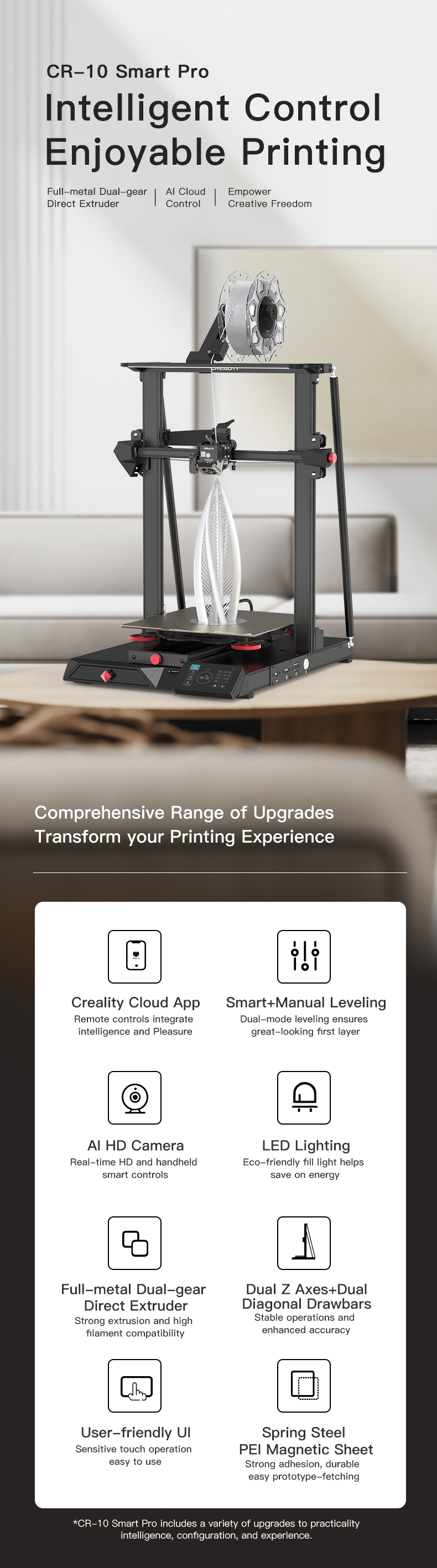 CR-10 Smart Pro 3D Printer | Creality Official