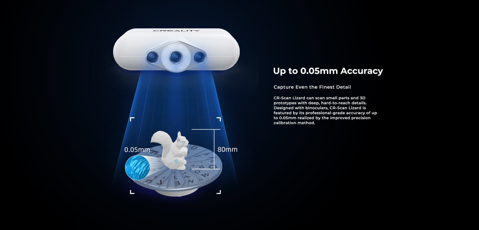 3Dスキャナー CREALITY CR-Scan Lizard Creality CR-Scan Lizard 0.05mm Accuracy | Creality3D Scanner
