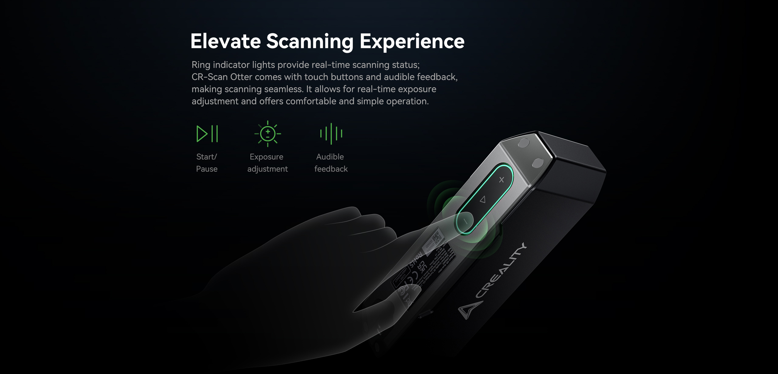 CR-Scan Otter with touch buttons