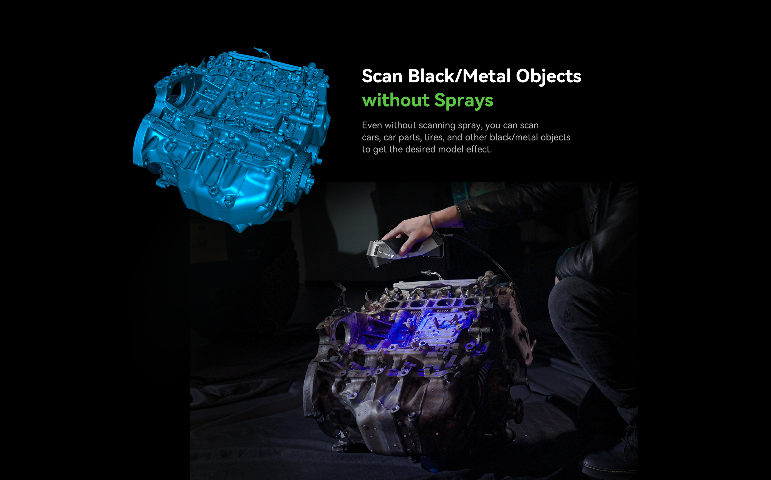 Сканування в режимі реального часу без використання спреїв