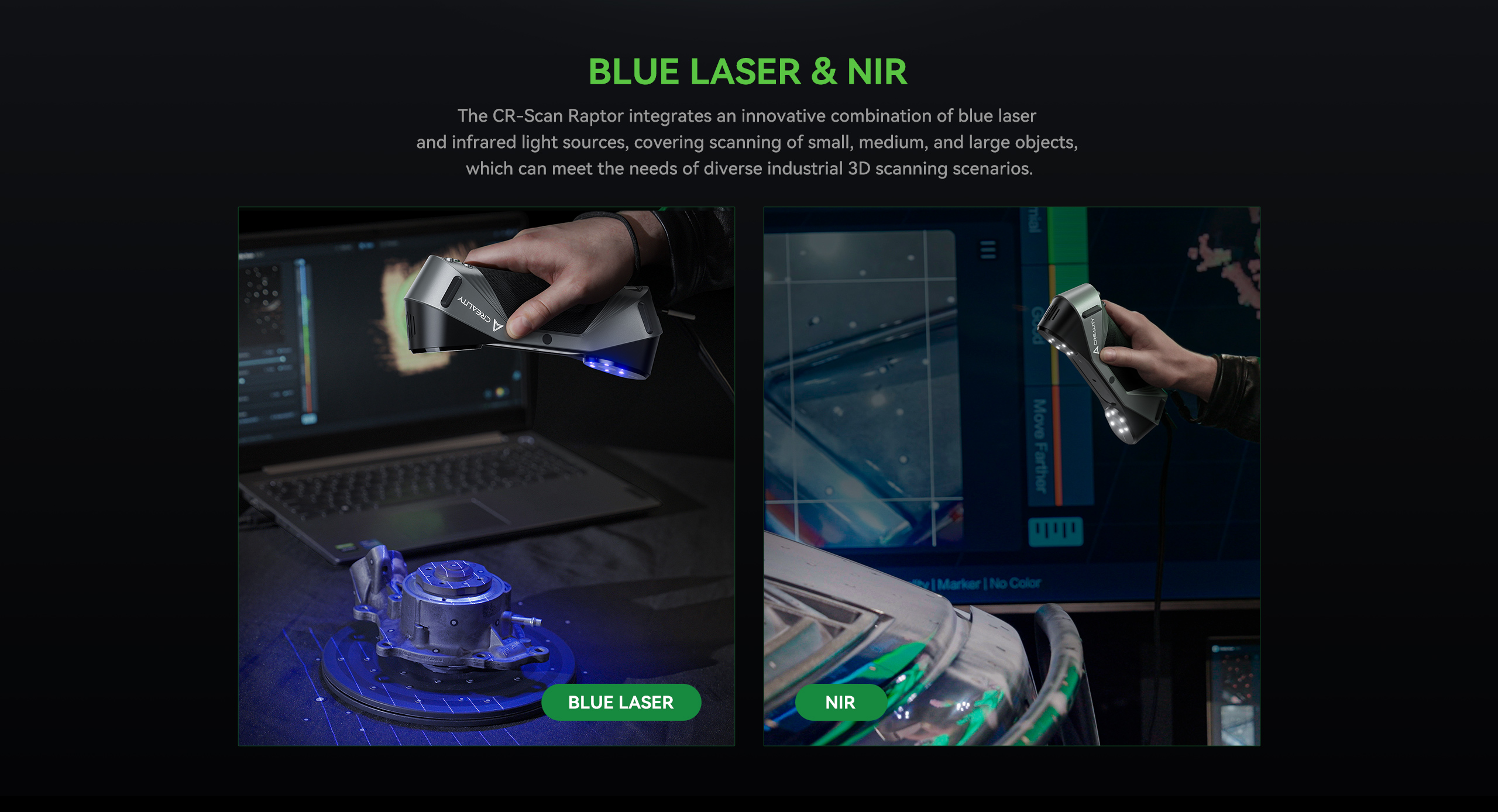 Синій лазер CR-Scan Raptor