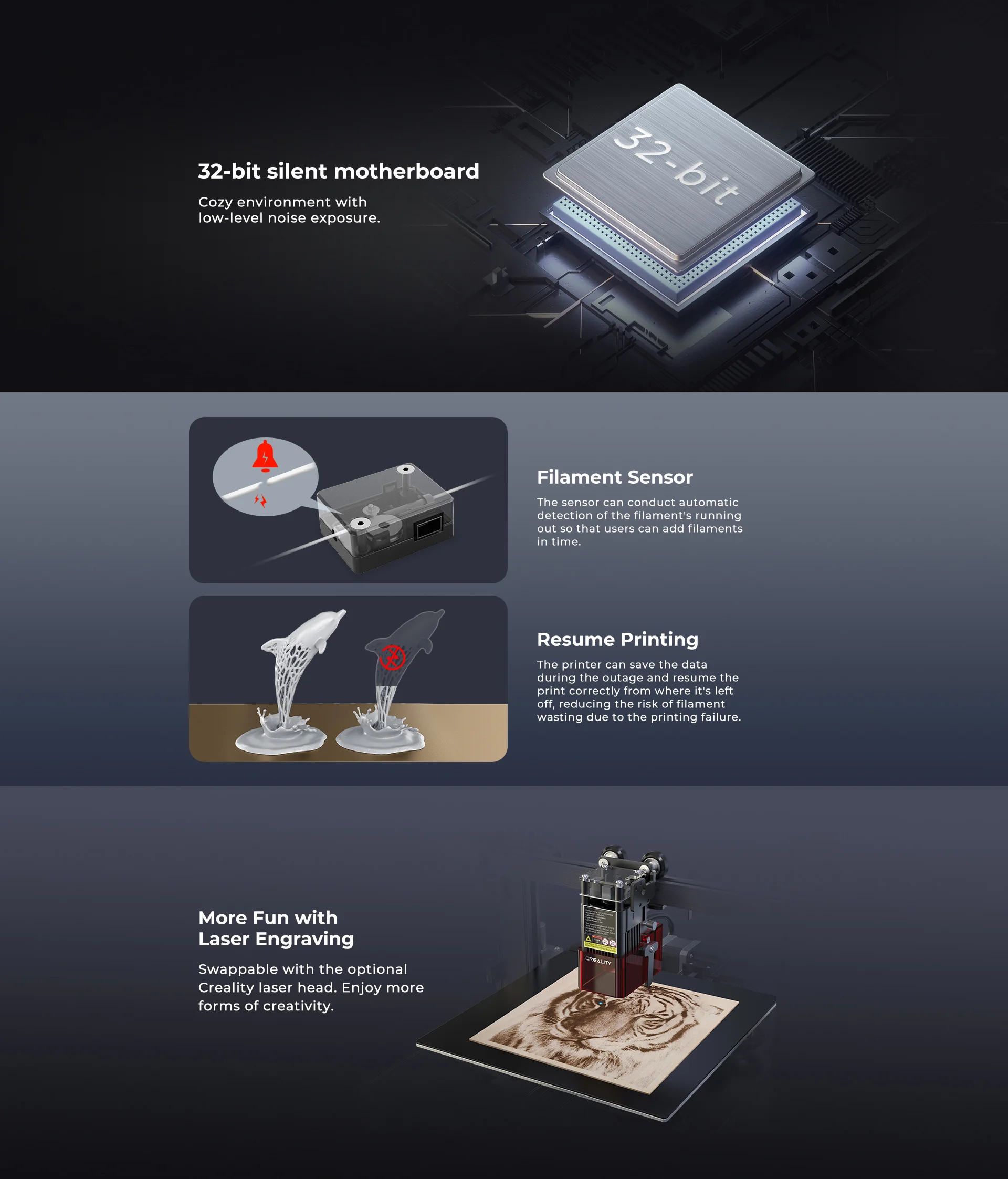 32-bit silent motherboard