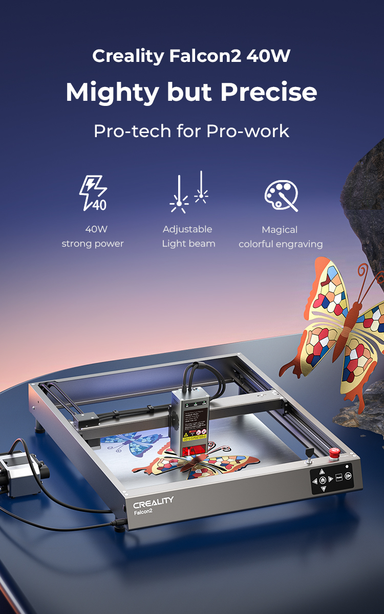 40w Creality falcon2 レーザー加工機 Creality Falcon2 40W Laser Engraver | Creality Official