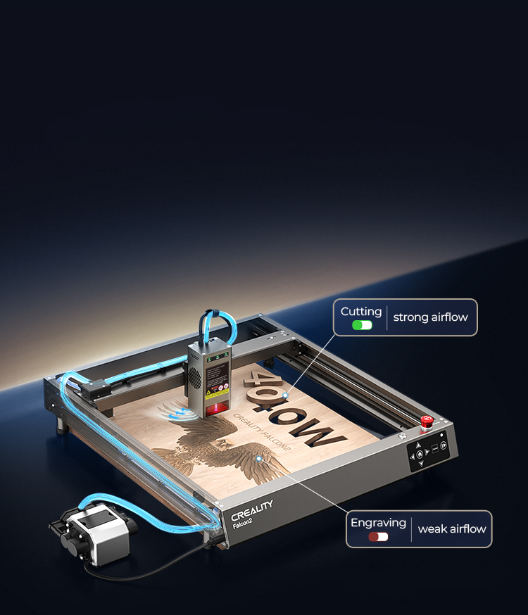 40w Creality falcon2 レーザー加工機 Amazon.co.jp: Creality Falcon 2 40W レーザー彫刻機、エア