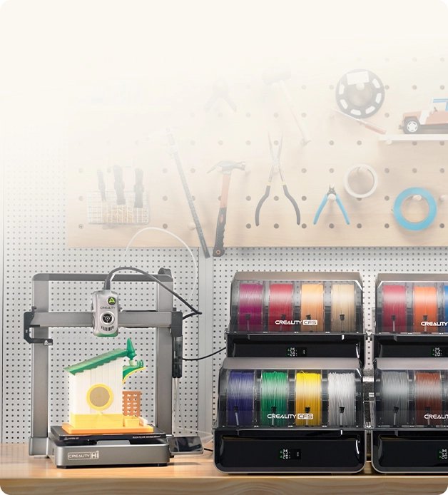 Creality Hi Combo çok renkli 3D baskı