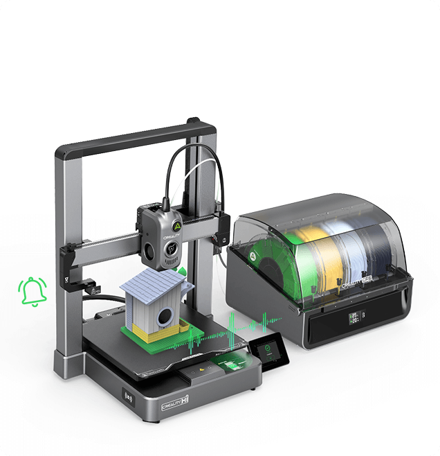 【3Dプリンター】Creality Hi Combo マルチカラープリント Creality Hi Combo: 16-Color Prints, 500mm/s Speed - Creality Official