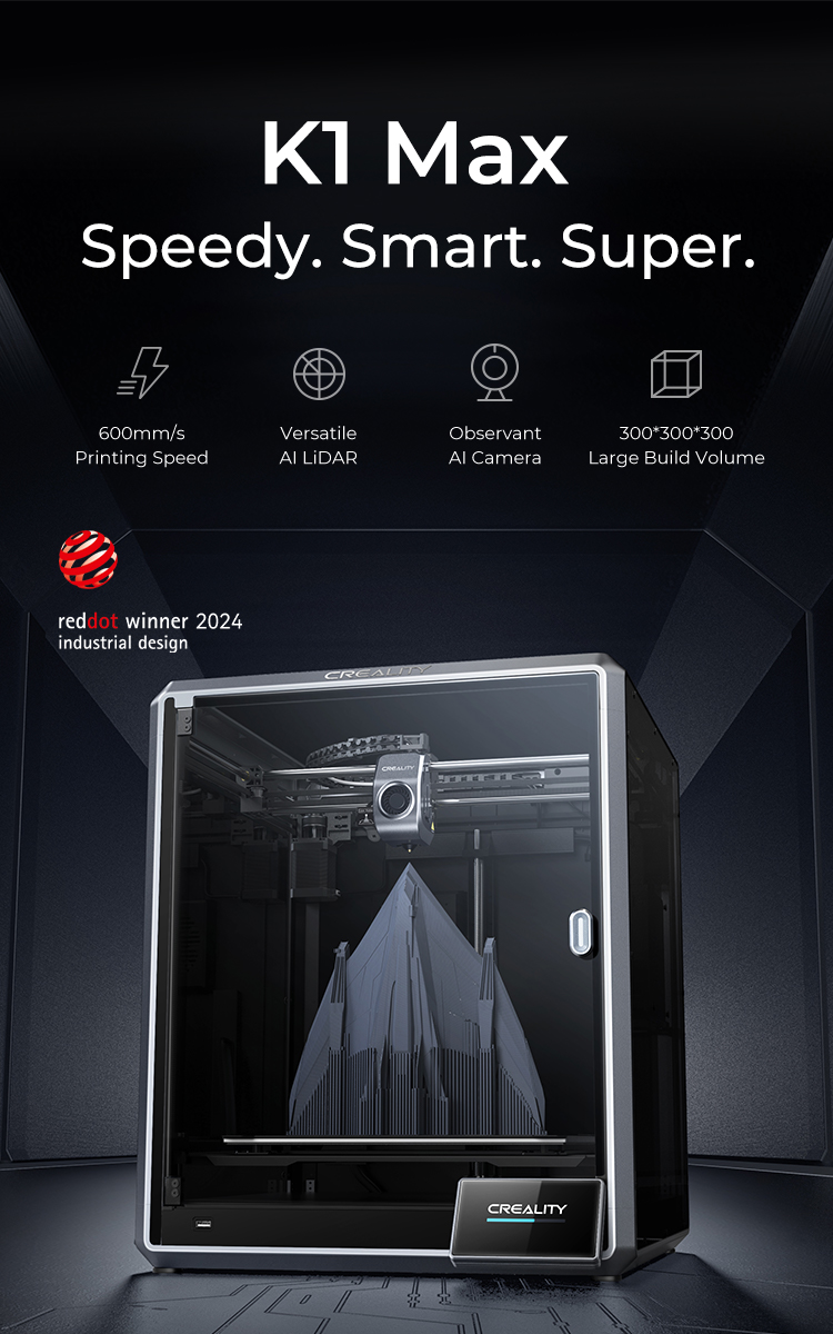 シ*ン様 CREALITY K1MAX Official Creality K1 Max 3D Printer 600mm/s Max High Speed