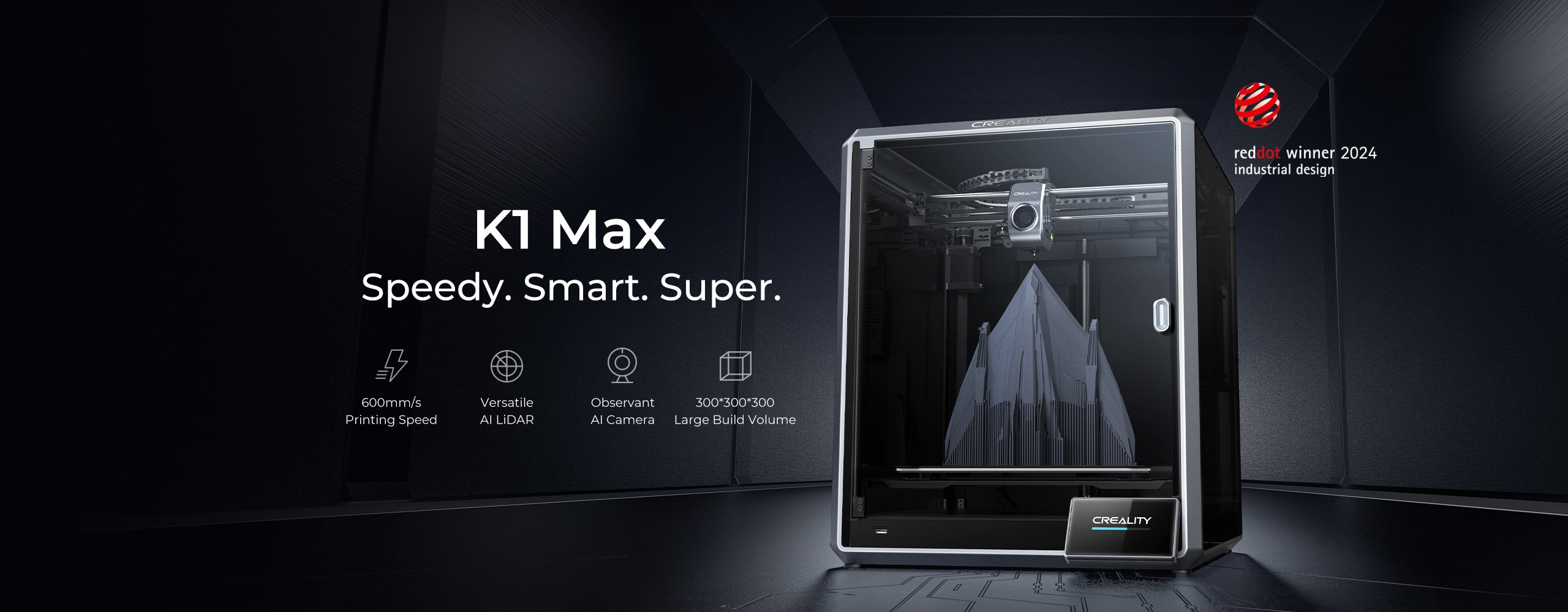 K1 Max Blazing-fast & Large-volume 3D Printer | Creality
