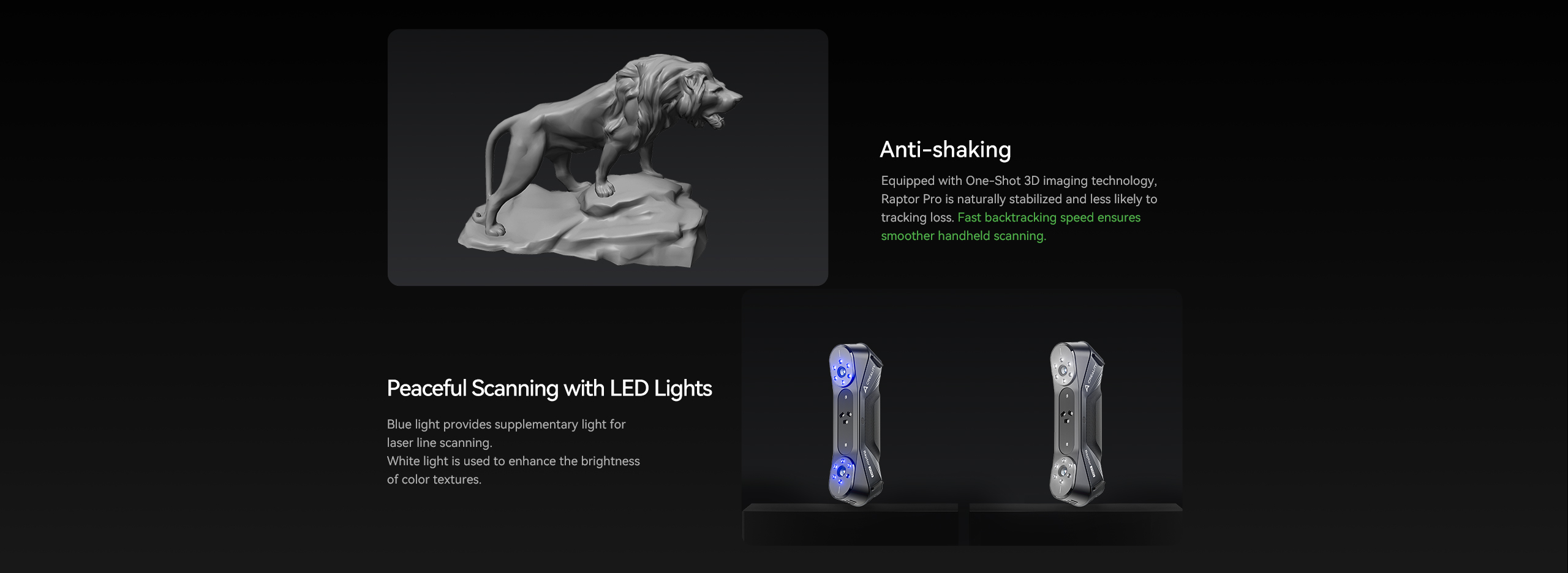 Creality Scanner Raptor Rig Raptor Pro High-speed Dual-mode 3D Scanner | Creality Official