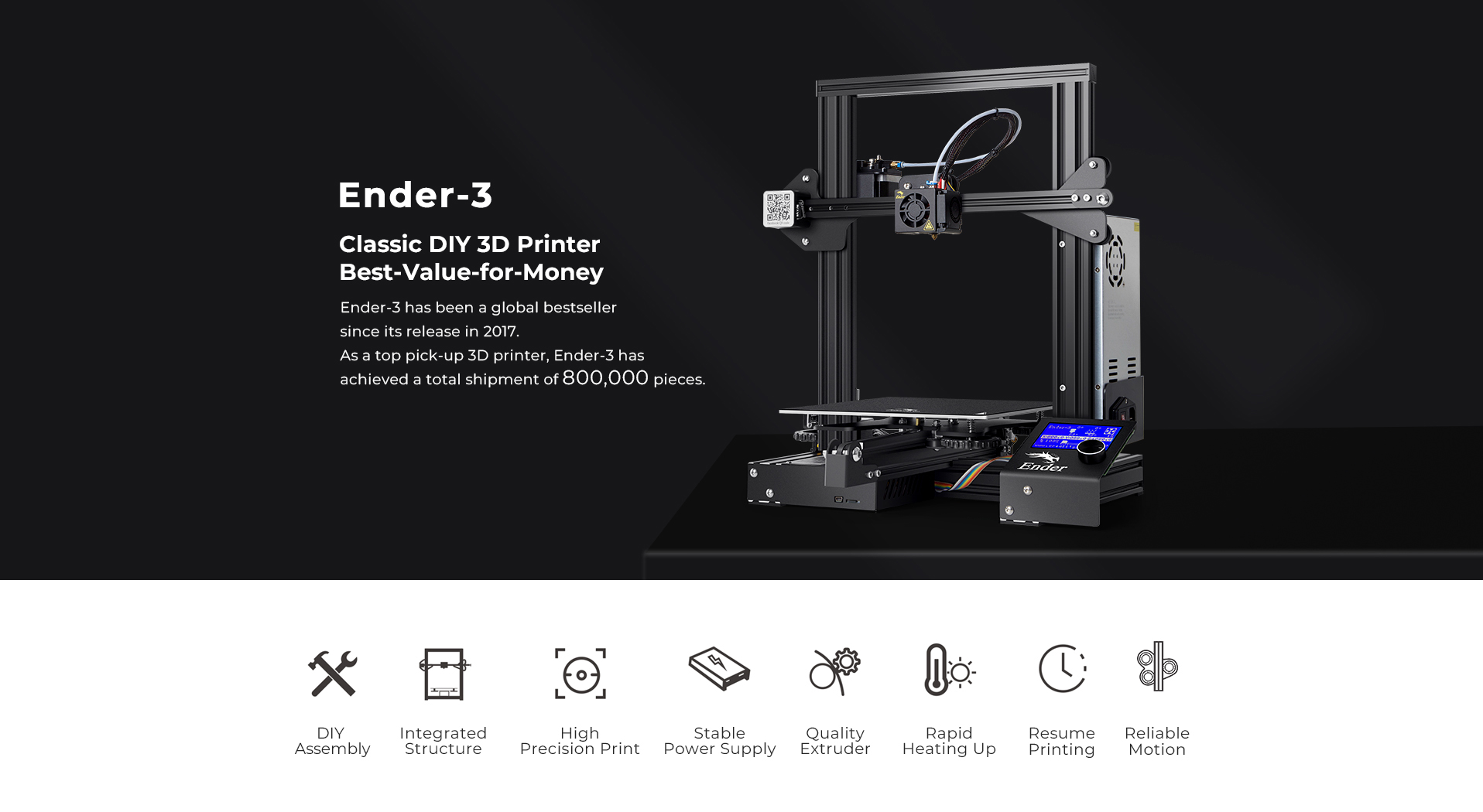 Ender 3 3D Printer | Entry level 3d printers | Creality Official