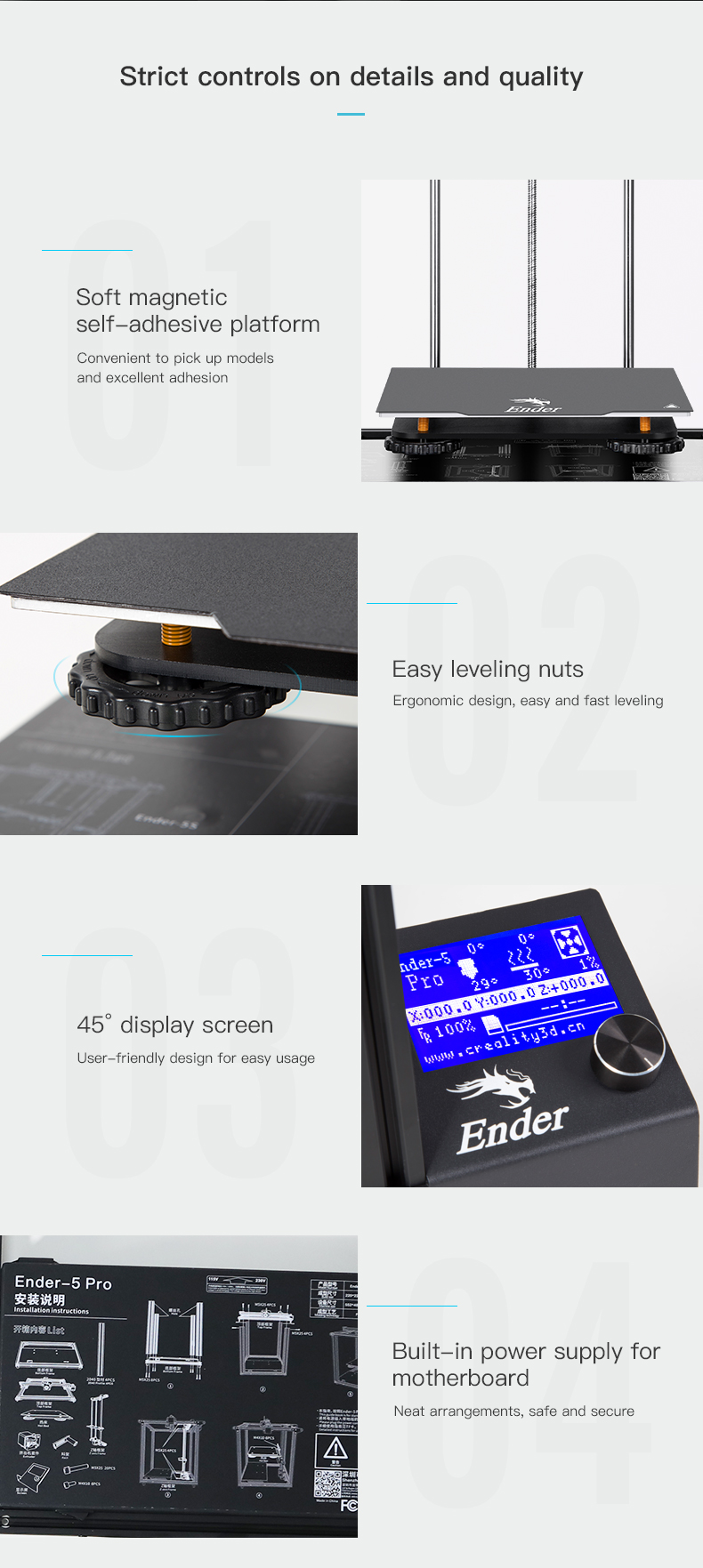 Ender 5 Pro Intelligent Induction