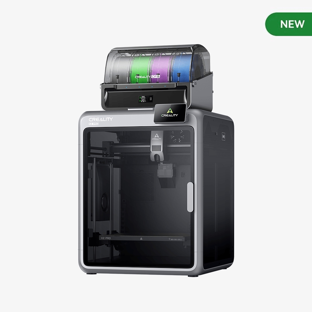 Creality K2 Combo Çok Renkli Üç Boyutlu Yazıcı Siyah Arka Plan